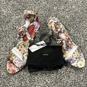Express Floral Heeled Sandals